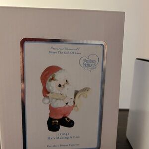 Precious Moments He's Making a List Santa Figurine